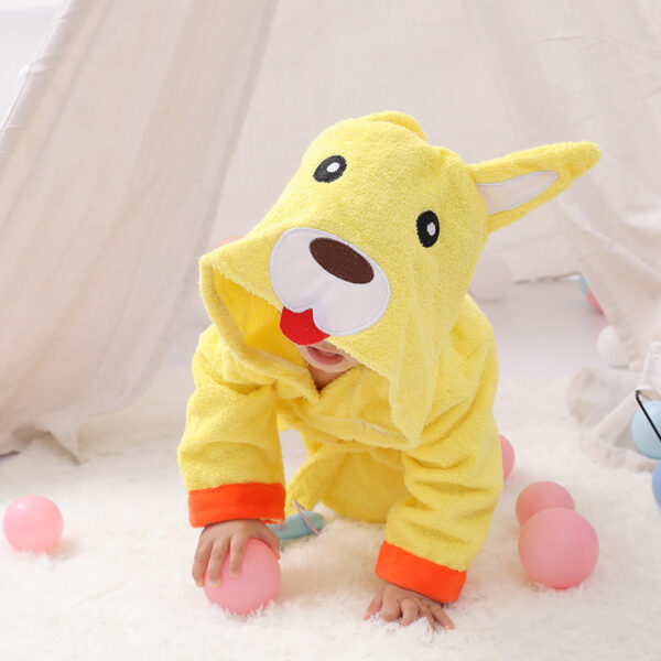 Cartoon Cute Animal Modeling Baby Bath Towels Baby Bathrobes Cotton Children's Bathrobes Baby Hooded - Image 2
