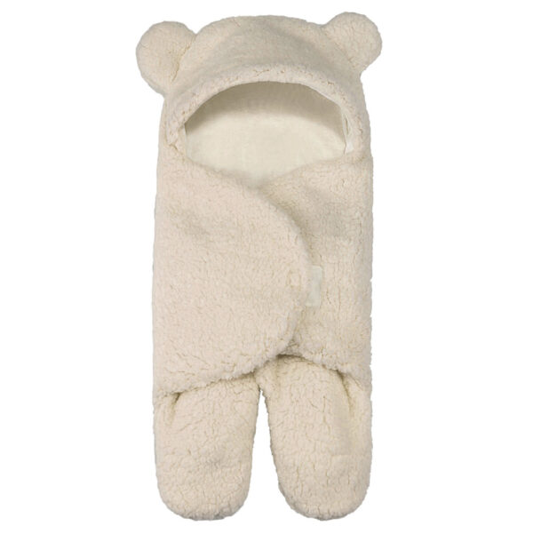 Lamb Plush Sleeping Bag Newborn Baby Swaddling Quilt - Image 3