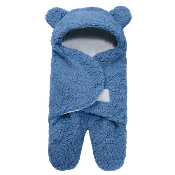 Lamb Plush Sleeping Bag Newborn Baby Swaddling Quilt - Image 8