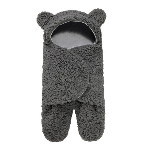 Lamb Plush Sleeping Bag Newborn Baby Swaddling Quilt - Image 2