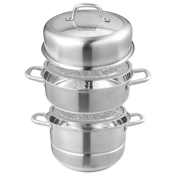 Stainless Steel Steamer Thickened Composite Bottom Steamed Buns - Image 4