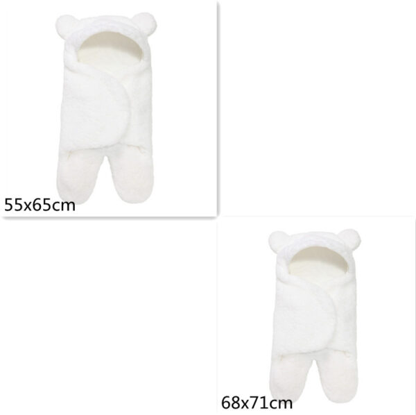 Lamb Plush Sleeping Bag Newborn Baby Swaddling Quilt - Image 10