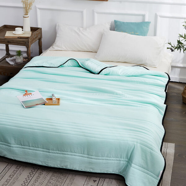 Cooling Blankets Pure Color Summer Quilt Plain Summer Cool Quilt Compressible Air-conditioning Quilt Quilt Blanket - Image 7