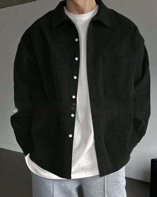Men's Corduroy Long-sleeved Casual Shirt - Image 2