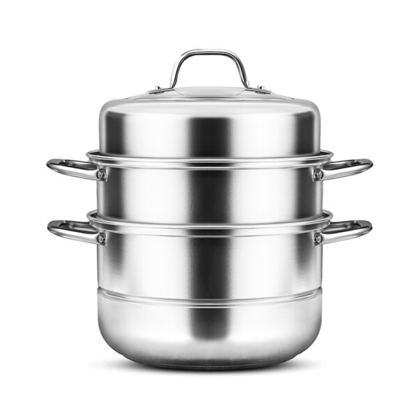 Stainless Steel Steamer Thickened Composite Bottom Steamed Buns - Image 2
