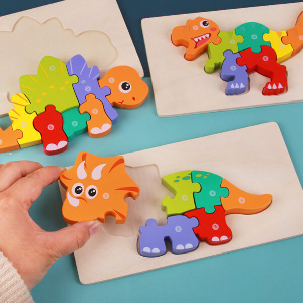 Children's Educational Toys Wooden Three-dimensional Montessori - Image 3