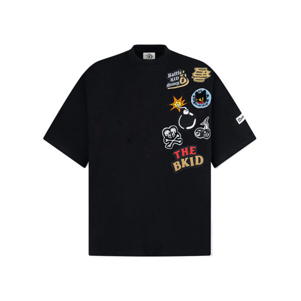 Cartoon Towel Embroidery Short-sleeved T-shirt - Image 4