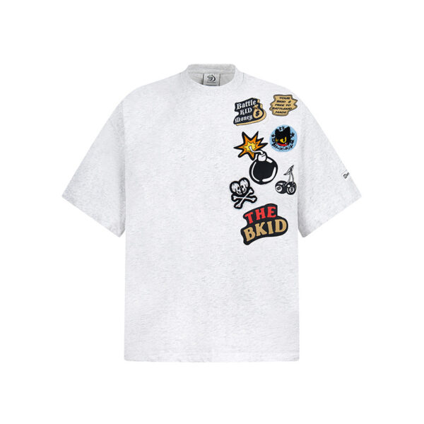 Cartoon Towel Embroidery Short-sleeved T-shirt - Image 3