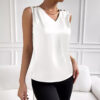 Women's Fashionable Simple Silk High Elastic Solid Color Vest - Image 5