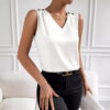 Women's Fashionable Simple Silk High Elastic Solid Color Vest - Image 7