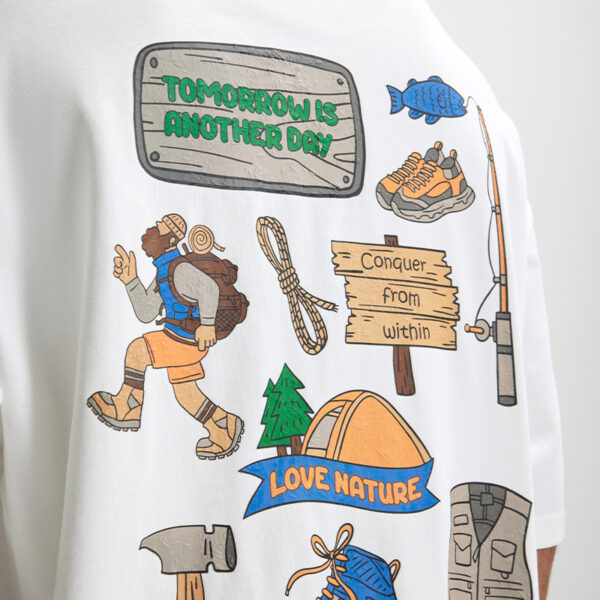 Men's Foam Three-dimensional Printed T-shirt Loose Personality - Image 4