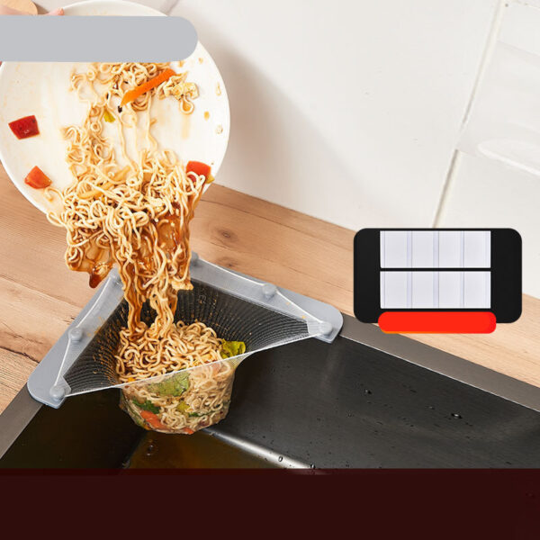 Sink Filter Rack Triangular Drain Basket - Image 6