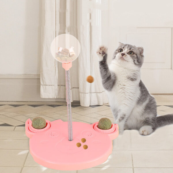Pet Feeder Cat Toy Pets Leaking Food Ball Self-Playing Tumbler Funny Swing Feeder Puzzle Toys Playing Training Dispenser Bowl - Image 4