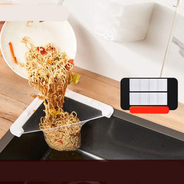Sink Filter Rack Triangular Drain Basket - Image 5