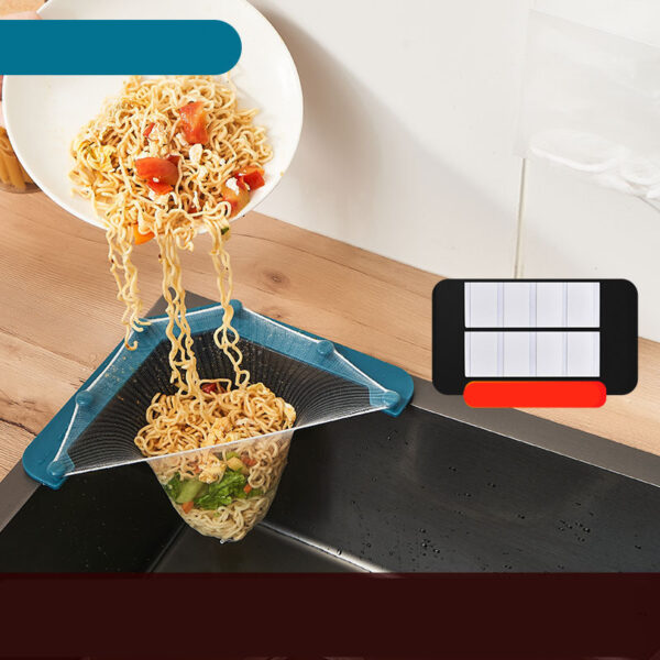 Sink Filter Rack Triangular Drain Basket - Image 4