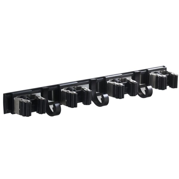 Black Wall Mount Mop Clip Mop Holder Stainless Steel - Image 6