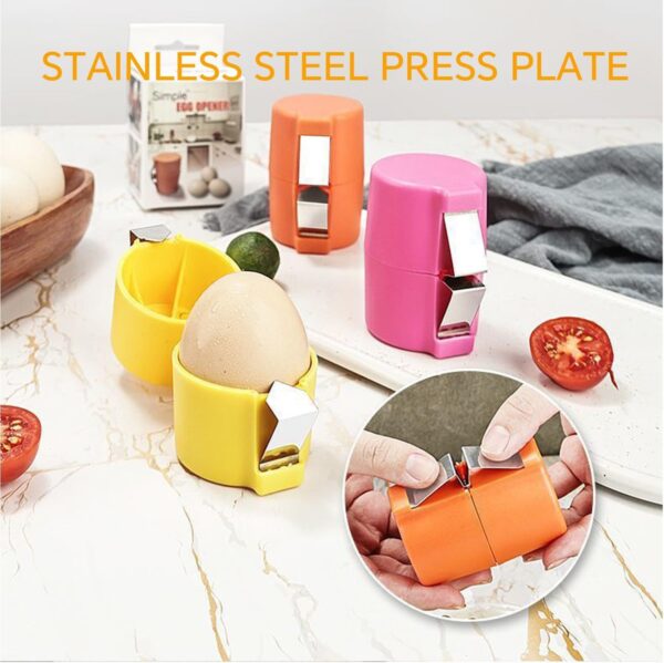 Egg Shell Opener For Hard Boiled Eggs Egg Peeler Tool Handheld Egg Topper Cutter Tool Easy Egg Cracker Tool Egg Slicer For Raw And Hard Boiled Eggs Kitchen Gadgets For Cooking And Baking - Image 8