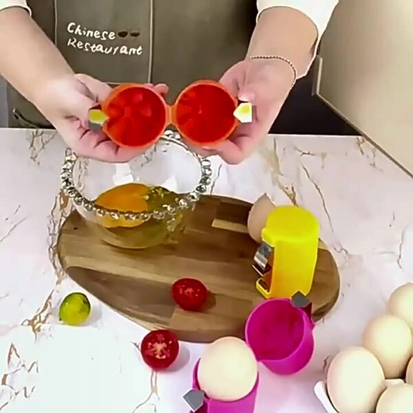 Egg Shell Opener For Hard Boiled Eggs Egg Peeler Tool Handheld Egg Topper Cutter Tool Easy Egg Cracker Tool Egg Slicer For Raw And Hard Boiled Eggs Kitchen Gadgets For Cooking And Baking - Image 5