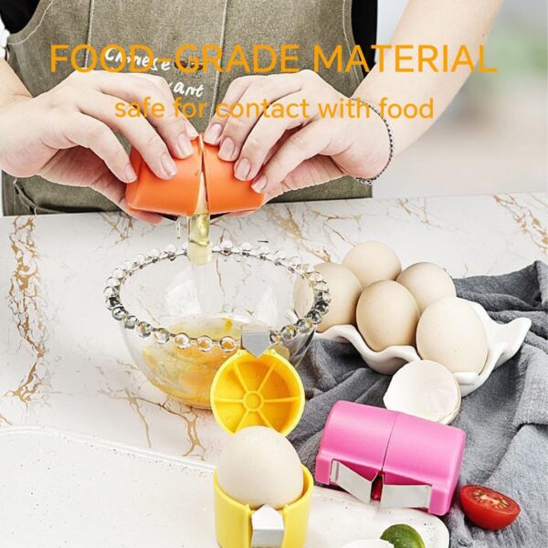 Egg Shell Opener For Hard Boiled Eggs Egg Peeler Tool Handheld Egg Topper Cutter Tool Easy Egg Cracker Tool Egg Slicer For Raw And Hard Boiled Eggs Kitchen Gadgets For Cooking And Baking - Image 9