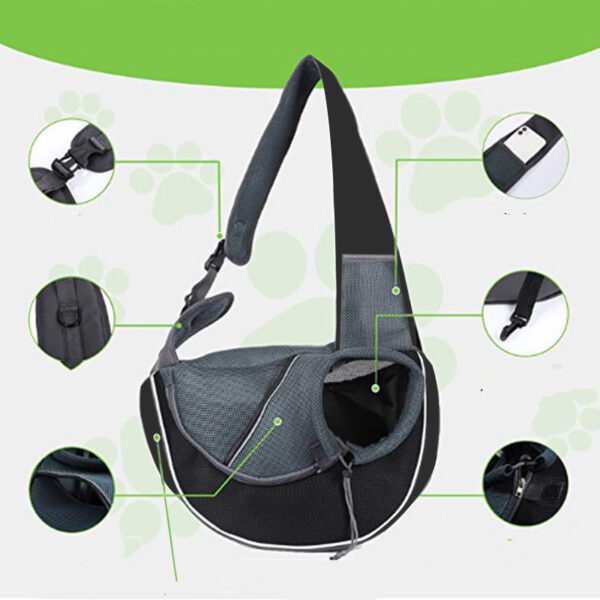 Outdoor Portable Crossbody Bag For Dogs Cats - Image 3
