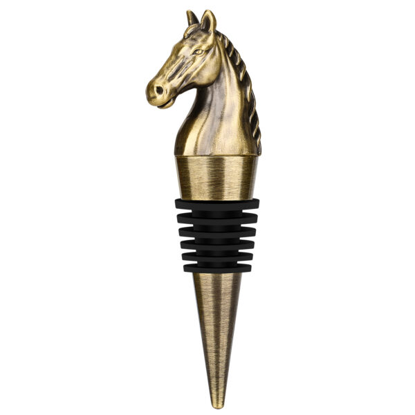 Luxury Horse Head Wine Bottle Stopper Animal-shaped Wine Stopper For Preserving Red Wine, A Kitchen Storage Gift, A Birthday Gift For Universal Wine Preservation Supplies. - Image 5