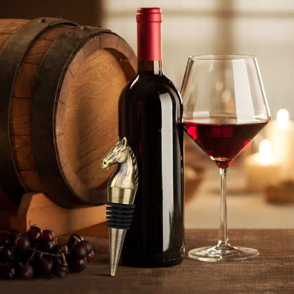 Luxury Horse Head Wine Bottle Stopper Animal-shaped Wine Stopper For Preserving Red Wine, A Kitchen Storage Gift, A Birthday Gift For Universal Wine Preservation Supplies. - Image 4