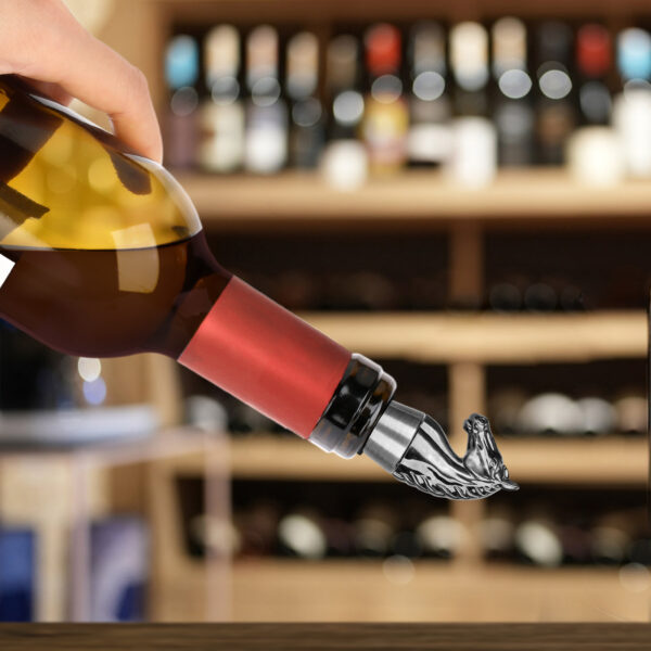 Luxury Horse Head Wine Bottle Stopper Animal-shaped Wine Stopper For Preserving Red Wine, A Kitchen Storage Gift, A Birthday Gift For Universal Wine Preservation Supplies. - Image 8