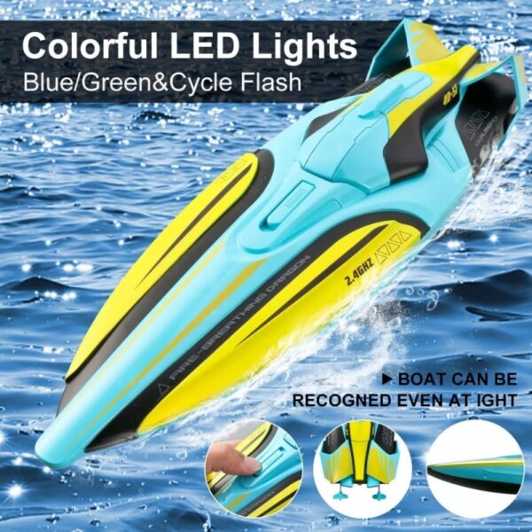 4DRC S1 RC Boat Remote Control Boat For Children And Adults 20 ,MPH Racing Boat 2.4GHz, Gift For Children And Adults, Banned Platform Temu - Image 6